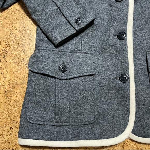 Rag & Bone 100% Wool Uni Blazer In Charcoal Gray Sz 4 - Picture 5 of 14